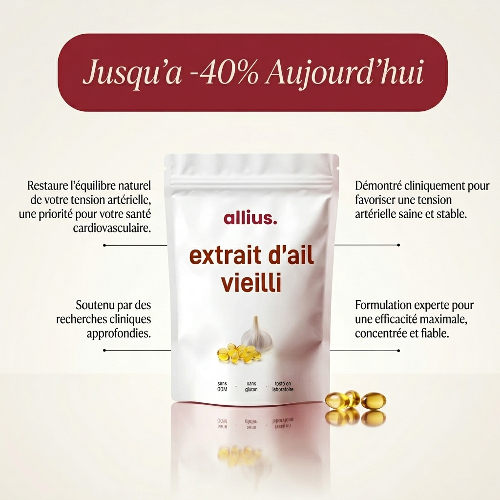 Extrait D'Ail Vieilli - Réduit la Tension Naturellement